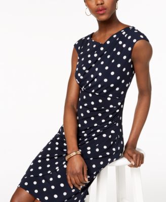 Connected Petite Draped Sheath Dress