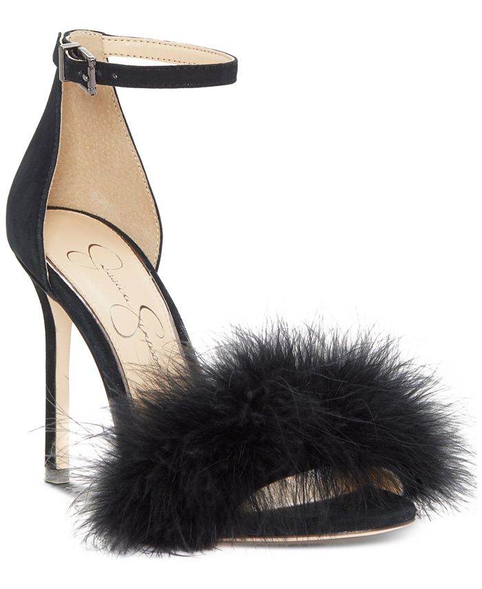 Jessica simpson ostrich deals feather boots