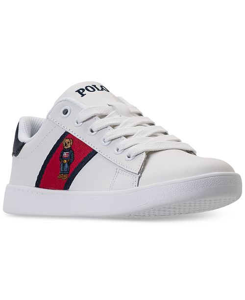 Polo Ralph Lauren Little Boys Quilton Bear Casual Sneakers From