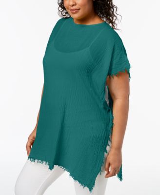 Eileen Fisher - Plus Size Organic Cotton Poncho