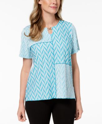 Alfred Dunner - Scottsdale Mixed-Media Top