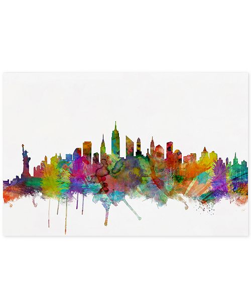 Trademark Global Michael Tompsett New York City Skyline Canvas