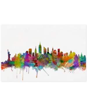 Trademark Global Michael Tompsett 'new York City Skyline' Canvas Art In No Color