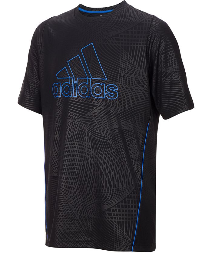 adidas Big Boys Printed Logo-Print T-Shirt - Macy's