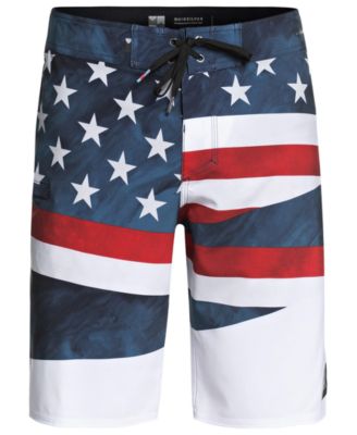 Quiksilver - Men's Highline Freedom Graphic-Print Swim Trunks