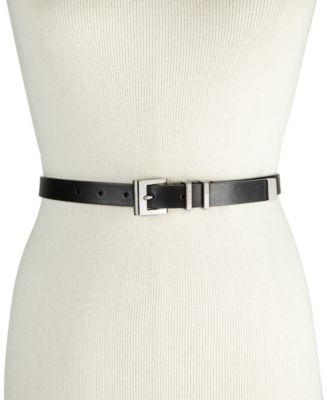 DKNY Double-Keeper Pant Belt, Created for Macy's - Macy's