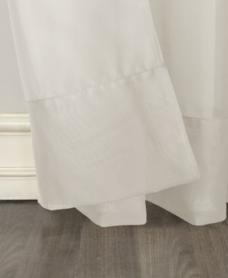 Sheer Voile Rod Pocket Curtain Panel