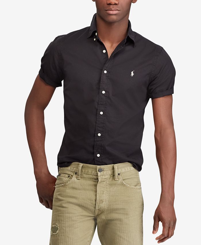 Polo Ralph Lauren Men's Slim Fit Twill Shirt - Macy's