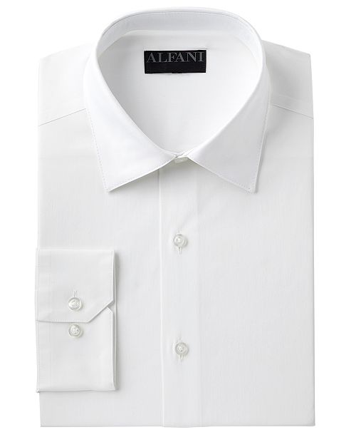 Alfani Men S Slim Fit Performance Stretch Easy Care Solid Dress