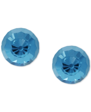 image of Children-s Swarovski Crystal Ball Stud Earrings in 14k Gold