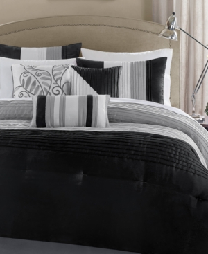 Madison Park Amherst 7-pc. King Comforter Set Bedding In Black