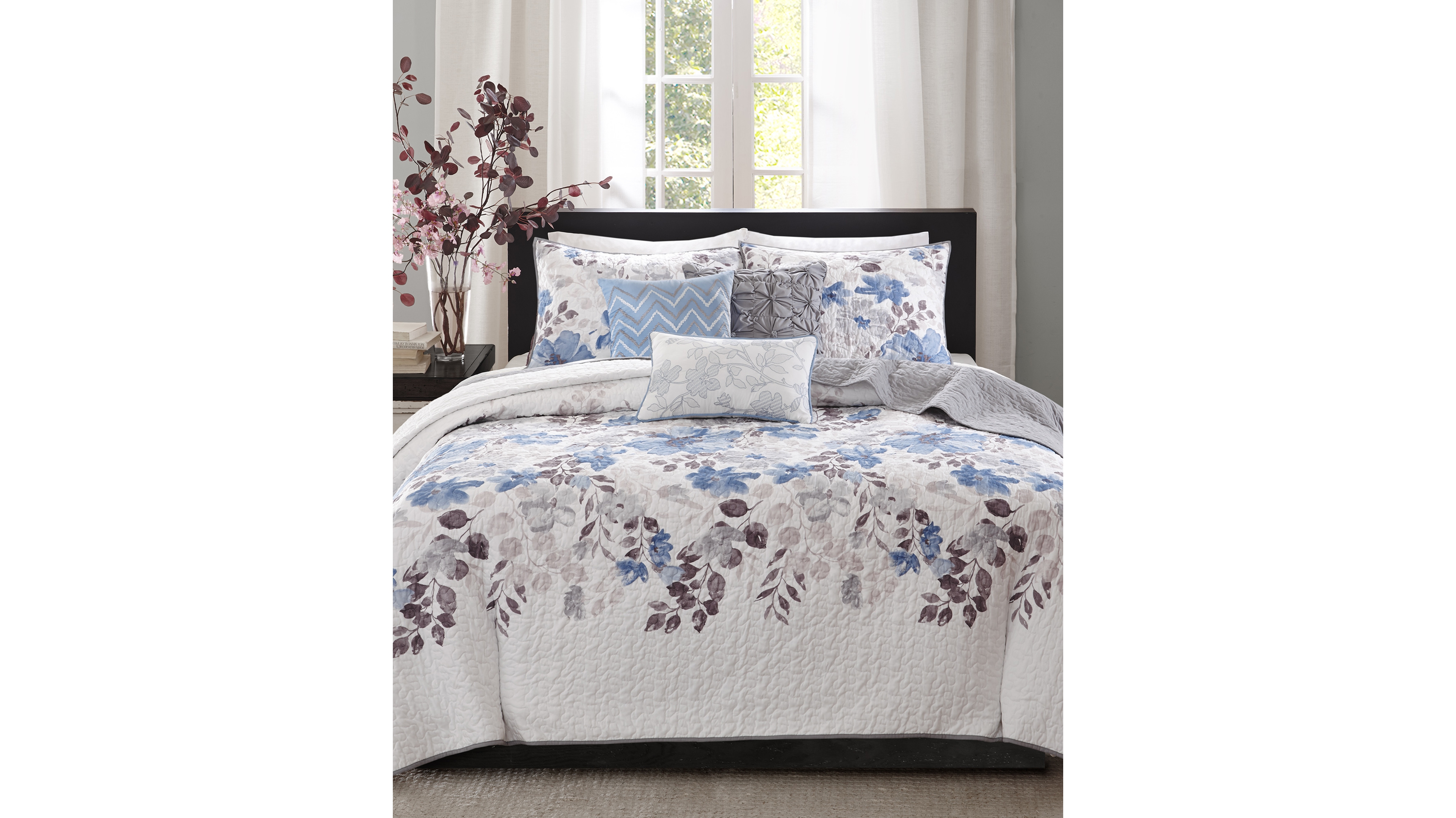 Madison Park Luna 6-Pc. Quilt Set, Full/Queen