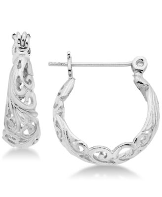 Essentials - Filigree Hoop Earrings