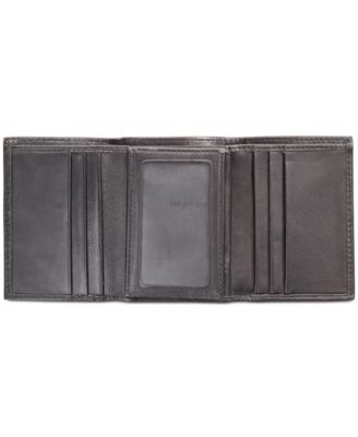 Men's Nappa Leather Extra-Capacity Tri-Fold Wallet