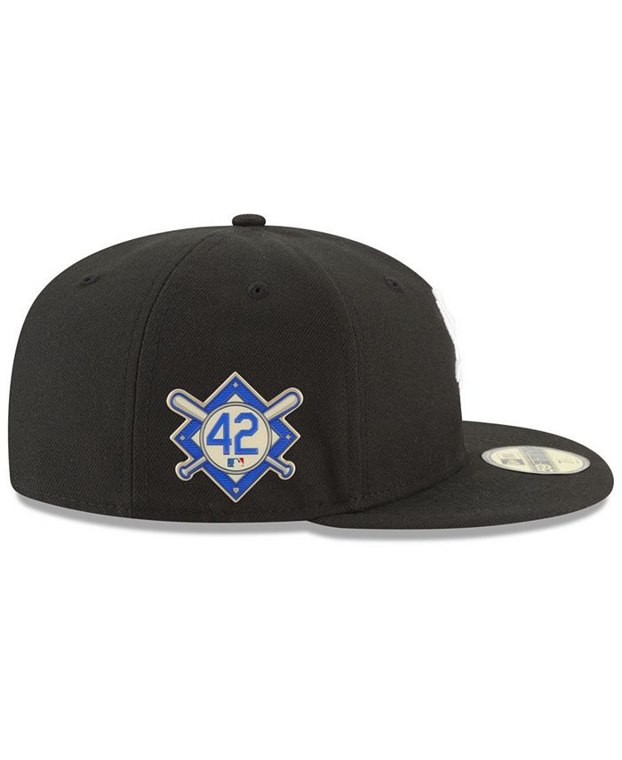 Men's Chicago White Sox New Era Black Jackie Robinson Day Sidepatch 59FIFTY  Fitted Hat