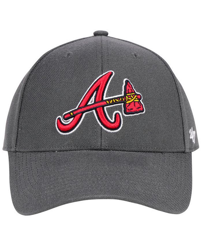 '47 Brand Atlanta Braves Charcoal MVP Cap - Macy's