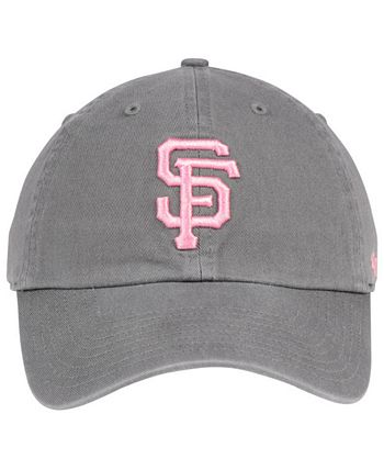 47 Brand San Francisco Giants Pink CLEAN UP Strapback Cap - Macy's