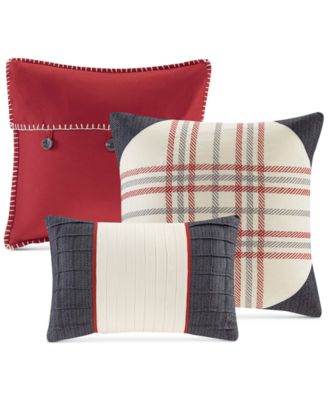 Ridge Herringbone 6-Pc. Duvet Cover Set, Full/Queen