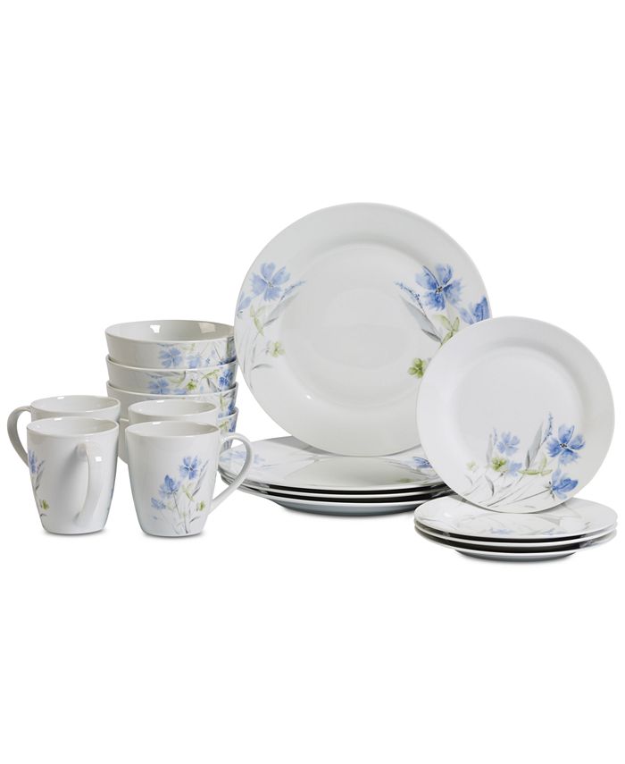 Tabletops Unlimited - Wildflower 16-Pc. Dinnerware Set, Service for 4
