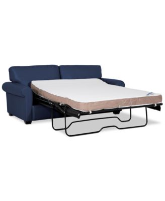 Orid 77" Full Roll Arm Leather Sleeper