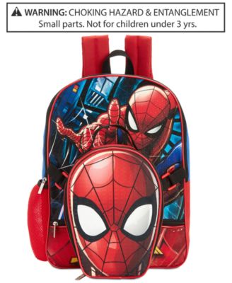 spiderman backpack with lunch bag