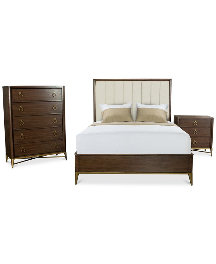Furniture Ethan Upholstered Bedroom Furniture, 3Pc. Set (Full Bed