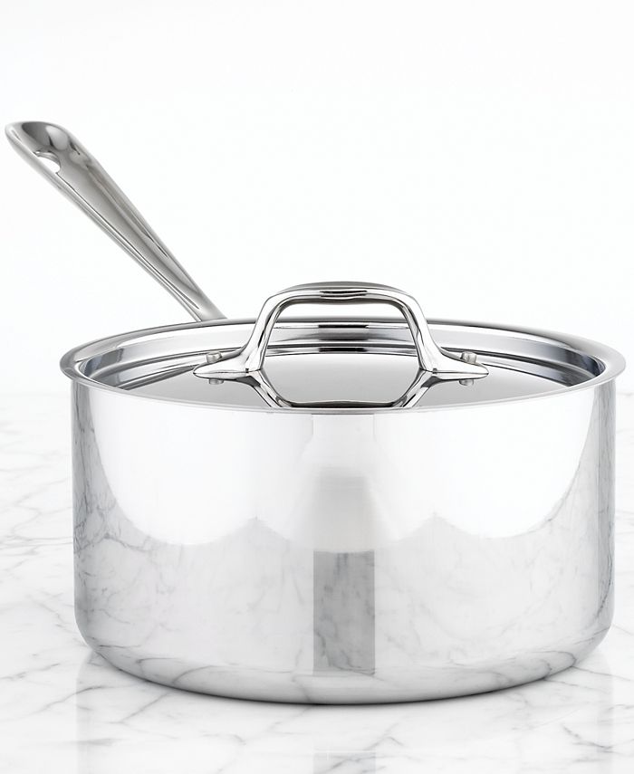 Calphalon Contemporary Stainless Steel 3.5 Qt. Covered Saucepan - Macy's