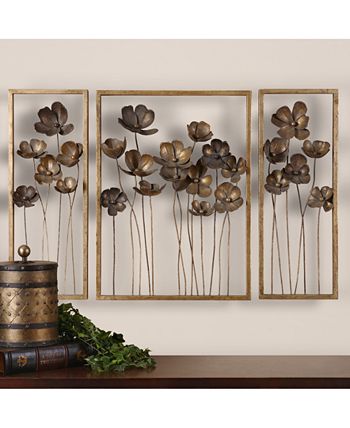 Uttermost - Metal Tulips 3-Pc. Wall Art Set