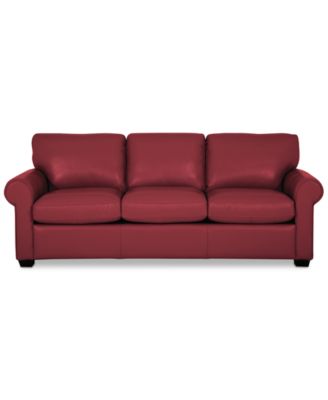 Orid 84" Queen Leather Roll Arm Sleeper