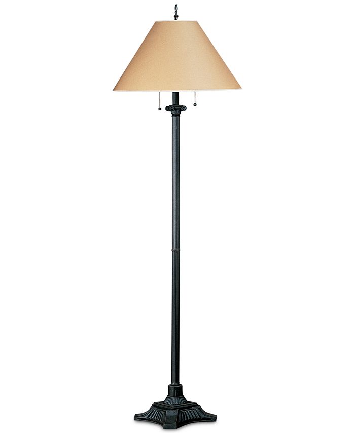 Cal Lighting - 60W 2-Light Pull Chain Floor Lamp