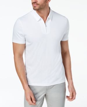 Alfani Men's Ottoman Zip Polo Created for Macy's