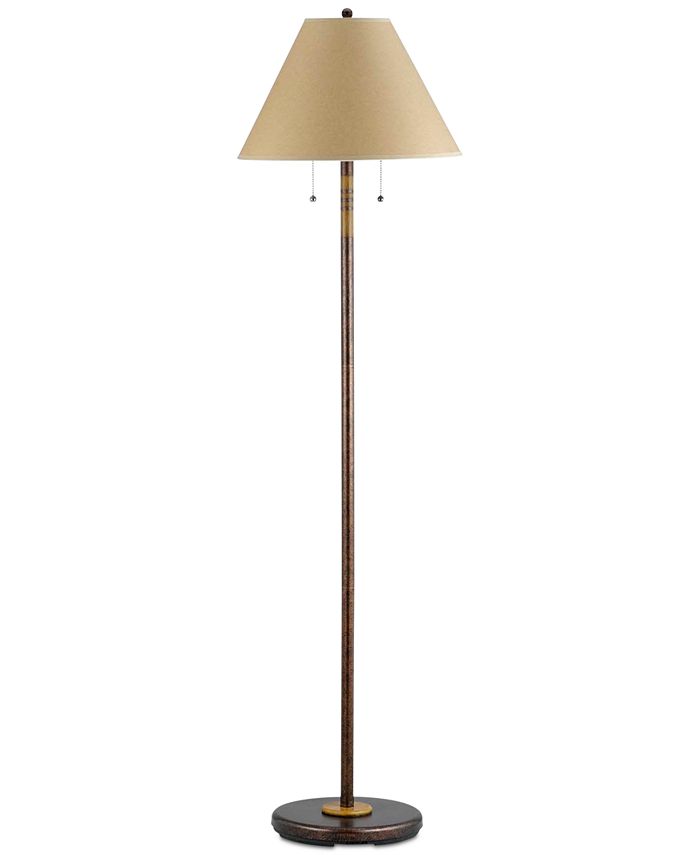 Cal Lighting - 60W 2-Light Soho Floor Lamp with Pull Chain Switch