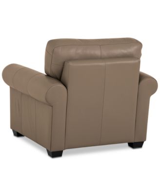 Orid 36" Leather Roll Arm Chair