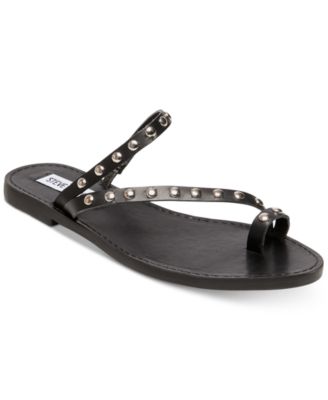 steve madden white studded sandals