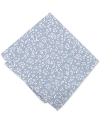 Bar Iii Mens Garside Floral Pocket Square Blue Size Regular