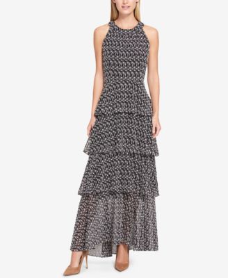 Tommy Hilfiger - Tiered Embroidered Maxi Dress
