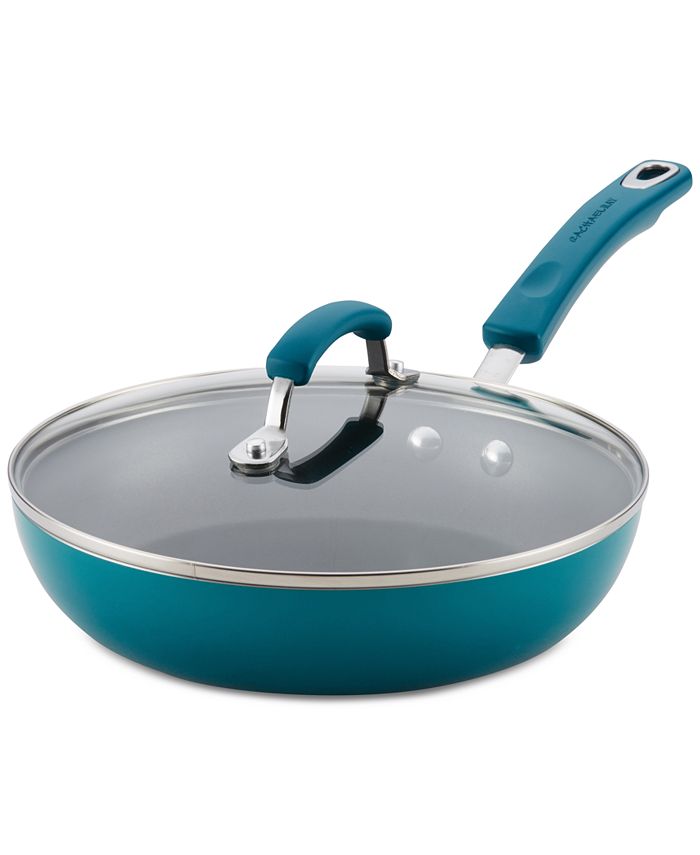 rachael ray deep skillet with lid