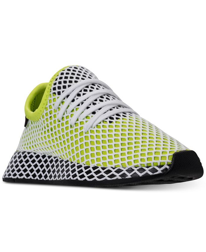 adidas Big Boys' Deerupt Runner Casual Sneakers from Finish Line - Macy's
