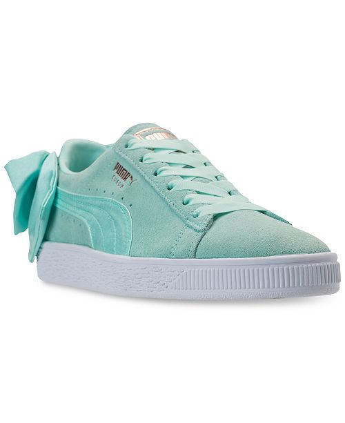 Puma Women S Suede Bow Casual Sneakers From Finish Line Reviews