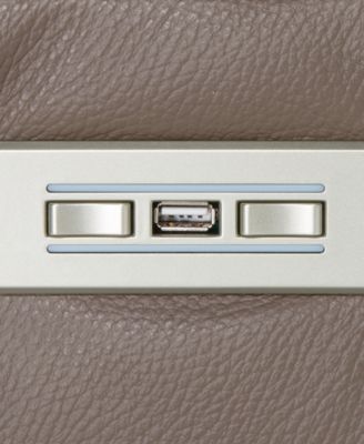 CLOSEOUT! Julius II 3-Pc. Leather Sectional Sofa With 1 Power Recliner, Power Headrests, Chaise And USB Power Outlet