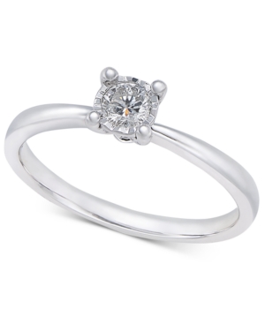 image of Diamond Solitaire Ring (1/5 ct. t.w.) in 10k White Gold