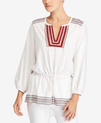 Lauren Ralph Lauren - Embroidered Cotton Blouse