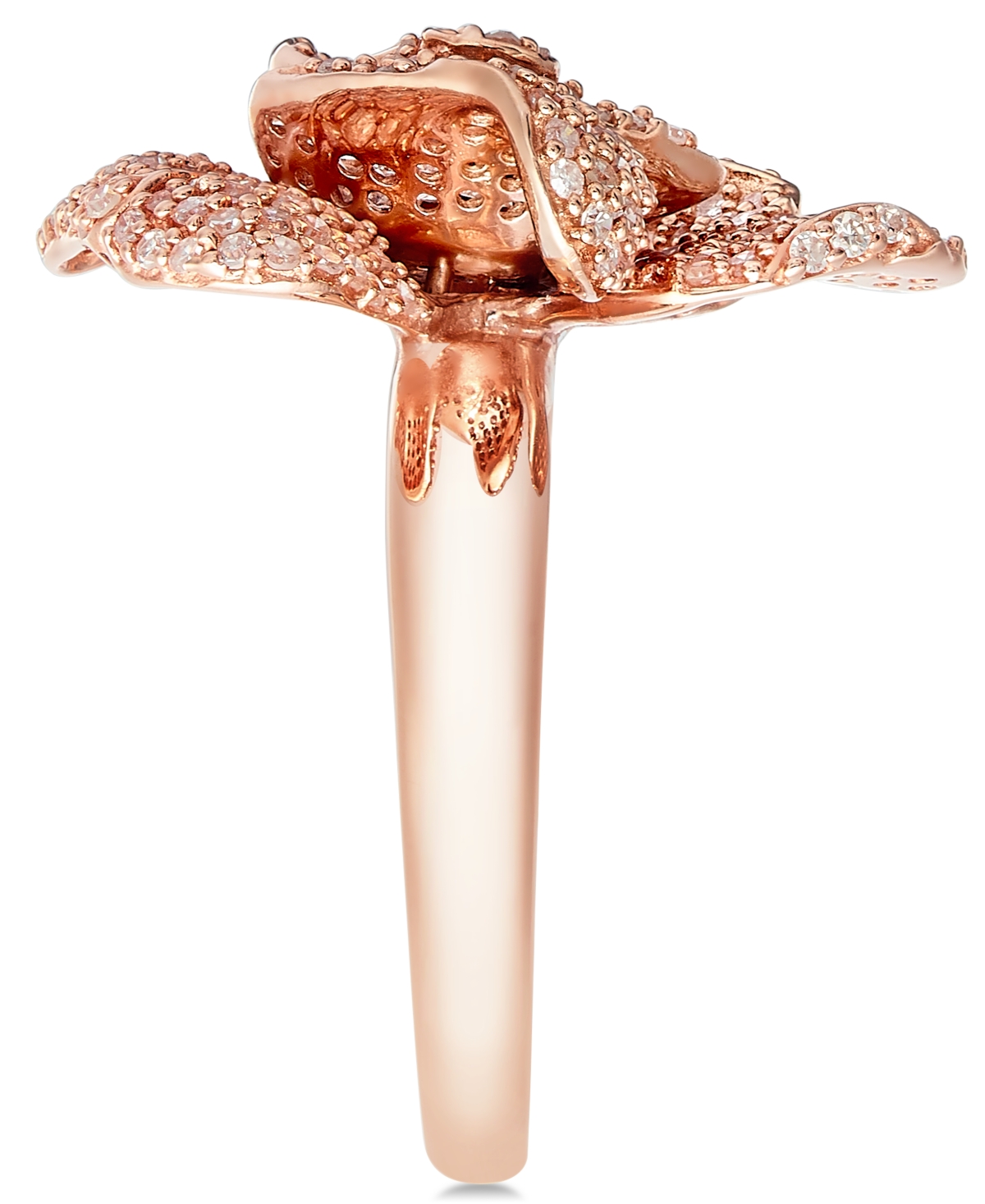 Pave Rose by Effy Diamond Ring (1-1/8 ct. t.w.) in 14k- Rose Gold