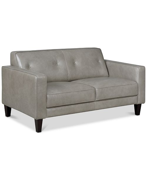 Furniture Closeout Montrose 61 Leather Loveseat Created For