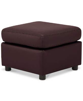 Furniture - Ennia Leather Ottoman