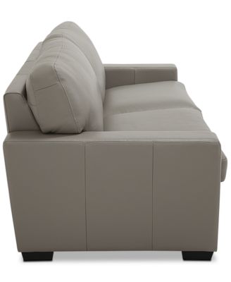 Ennia 75" Leather Full Sleeper, Created for Macy's