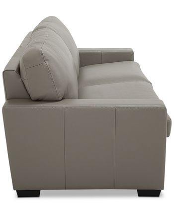 Furniture - Ennia 75" Full Leather Sleeper