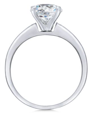 Cubic Zirconia (3-1/3 ct. t.w.) Solitaire Engagement Ring in 14k White Gold