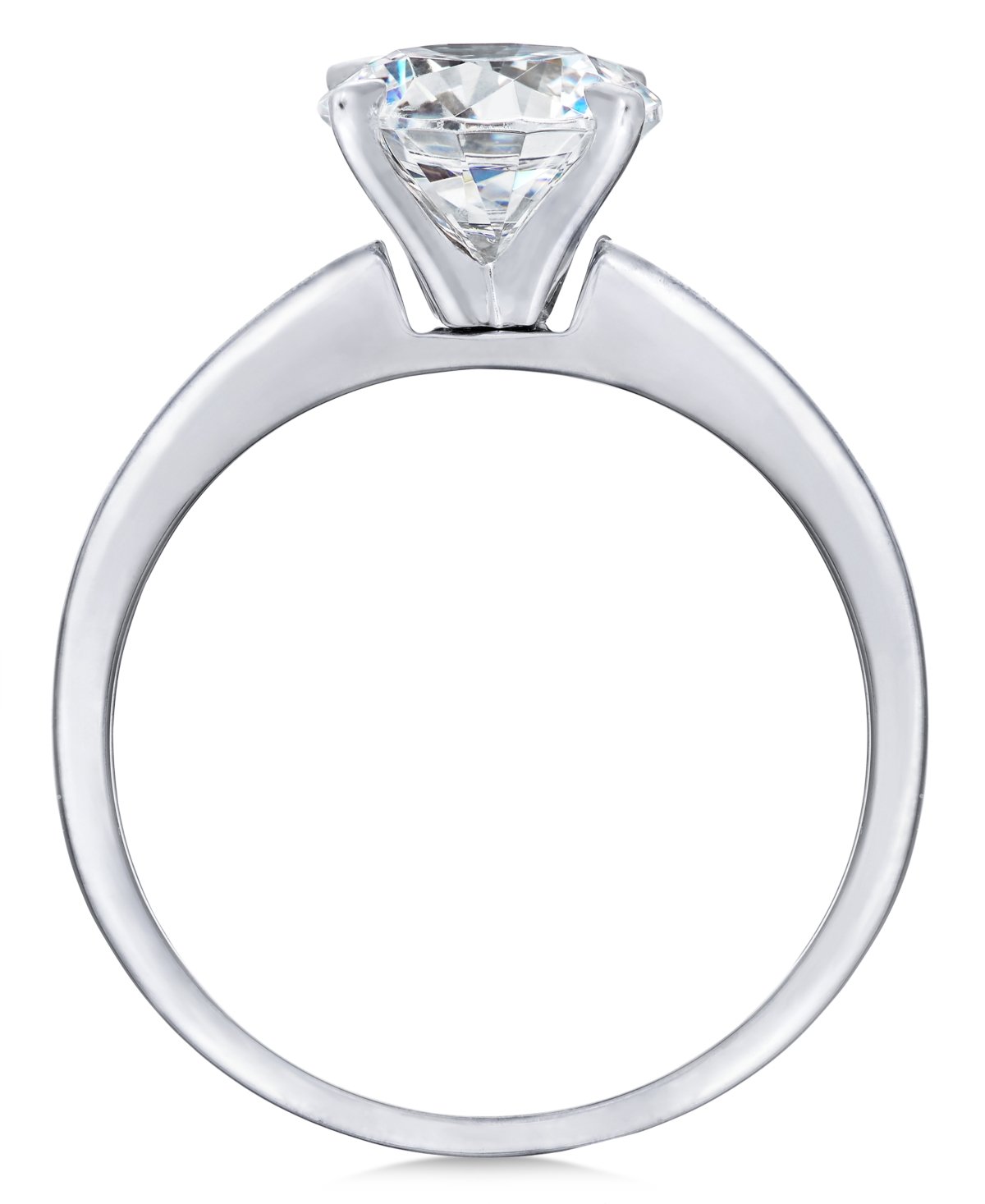 Cubic Zirconia (3-1/3 ct. t.w.) Solitaire Engagement Ring in 14k- White Gold