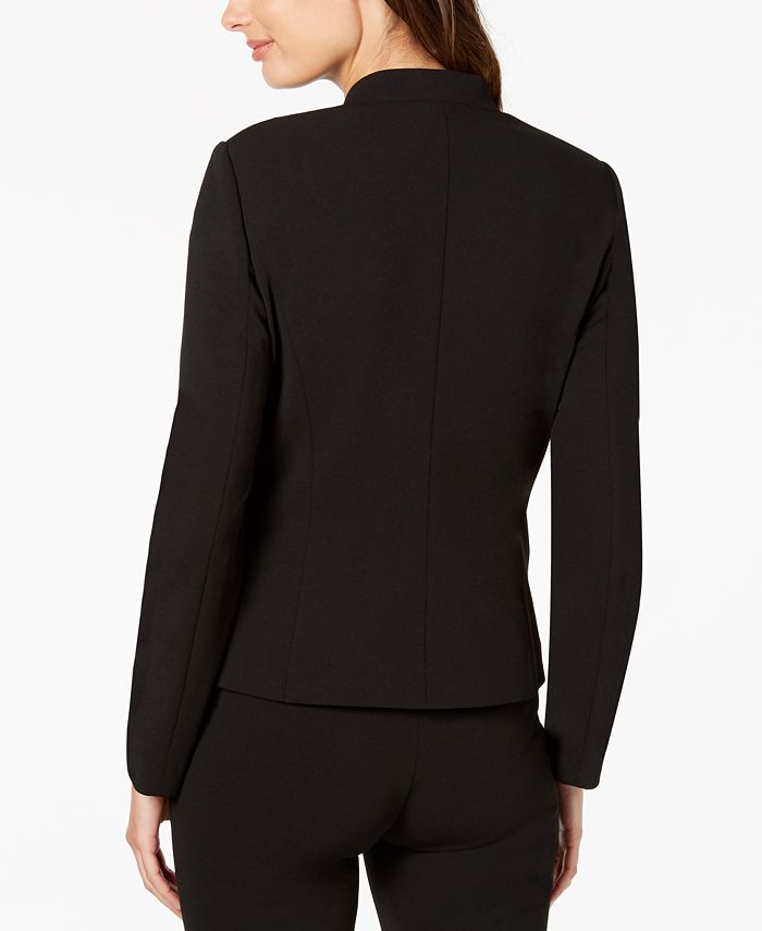 Calvin Klein Petite Asymmetrical Open-Front Blazer - Macy's